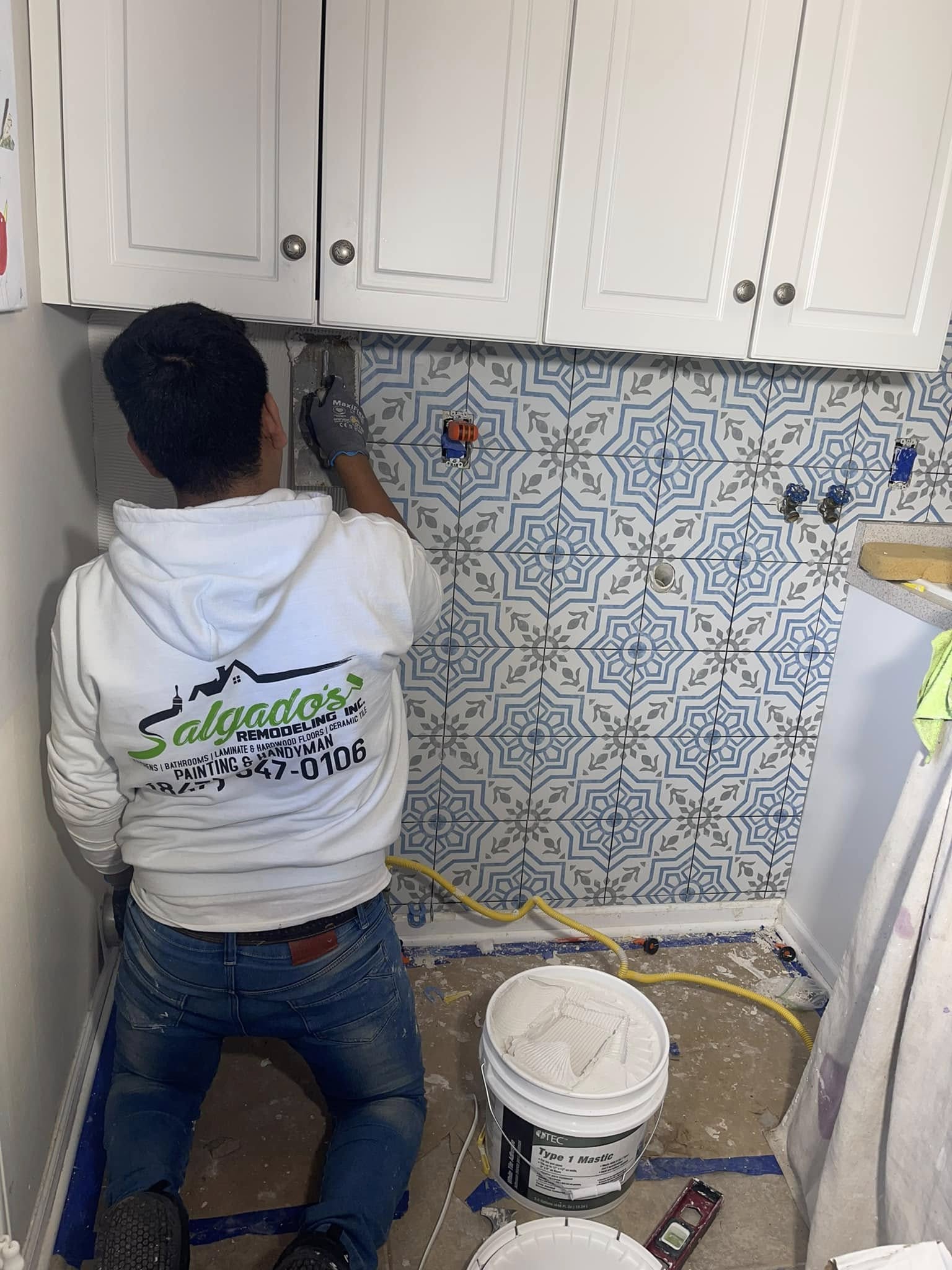 Custom wood ceiling and closet project